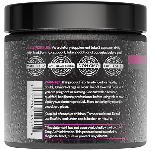 Formulation Factory She's Obsessed bottle back with ingredients and benefits.
