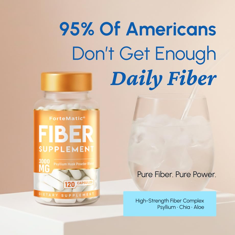 Fortematic aloe vera chia flax blend ingredients support gut health.