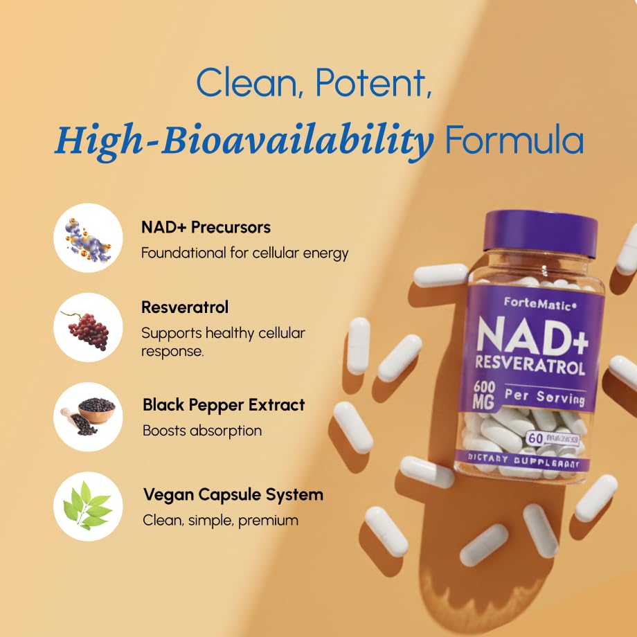 Fortematic morning routine scene suggests vitality-focused use.