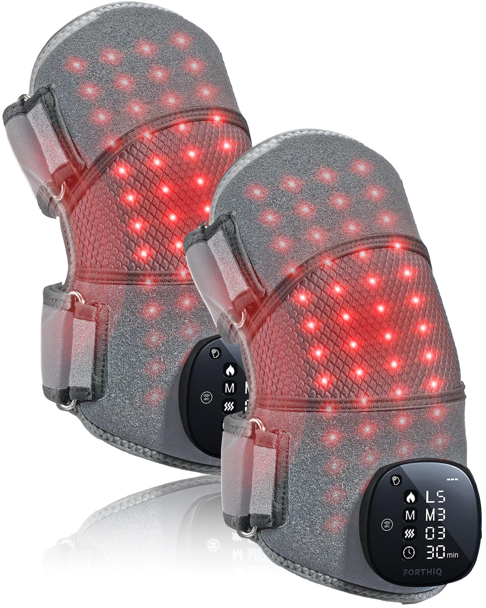 FORTHiQ RED+ knee brace with heat therapy providing soothing warmth after workouts