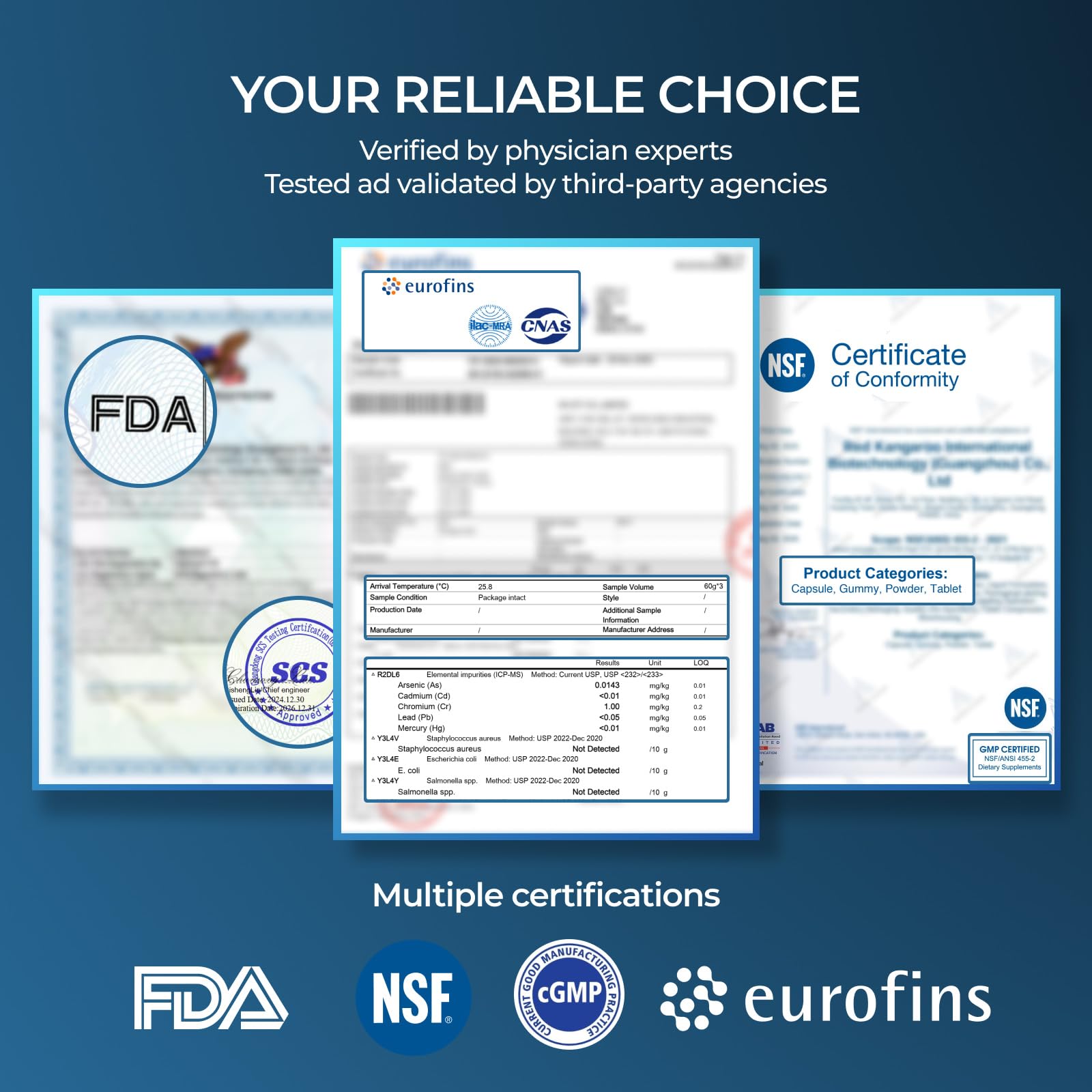 FORTISCA NAD+ bottle back label outlining ingredients and dosage