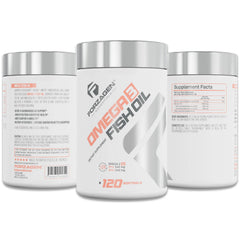 Forzagen Essentials Omega-3 labels show EPA 360 mg and DHA 240 mg per serving.