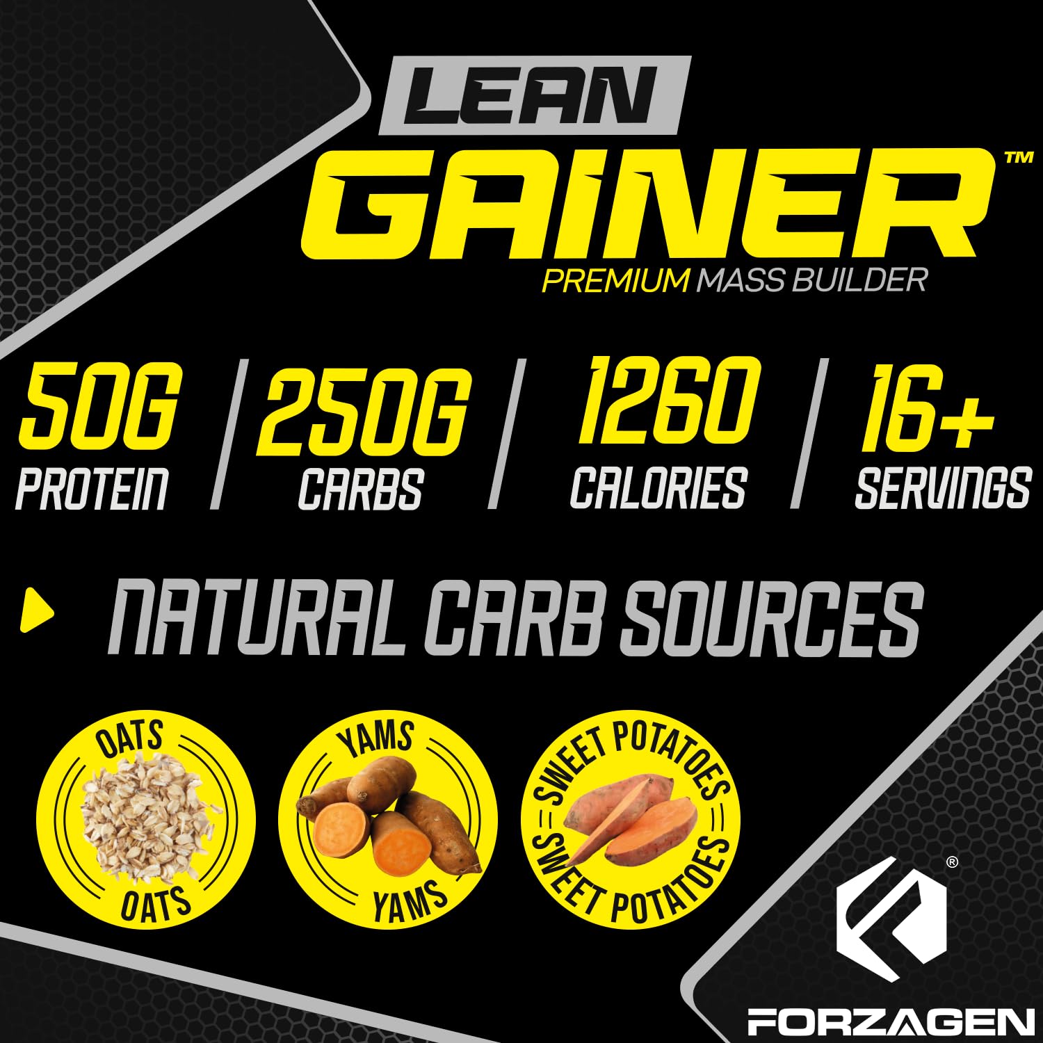 Forzagen Lean Gainer Dutch Chocolate variant close up flavorful option.