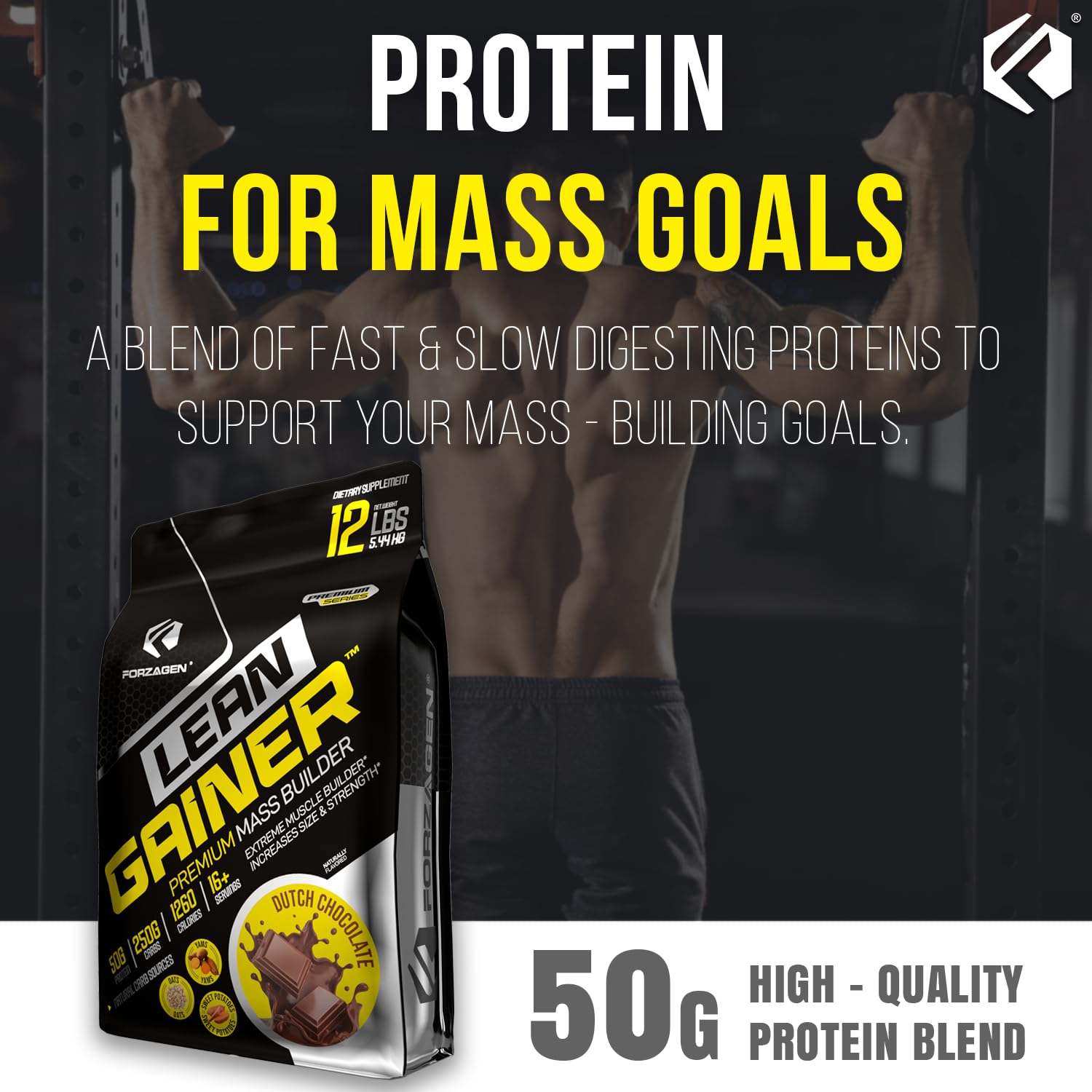 Forzagen Lean Gainer energy boost supports active daily routine.