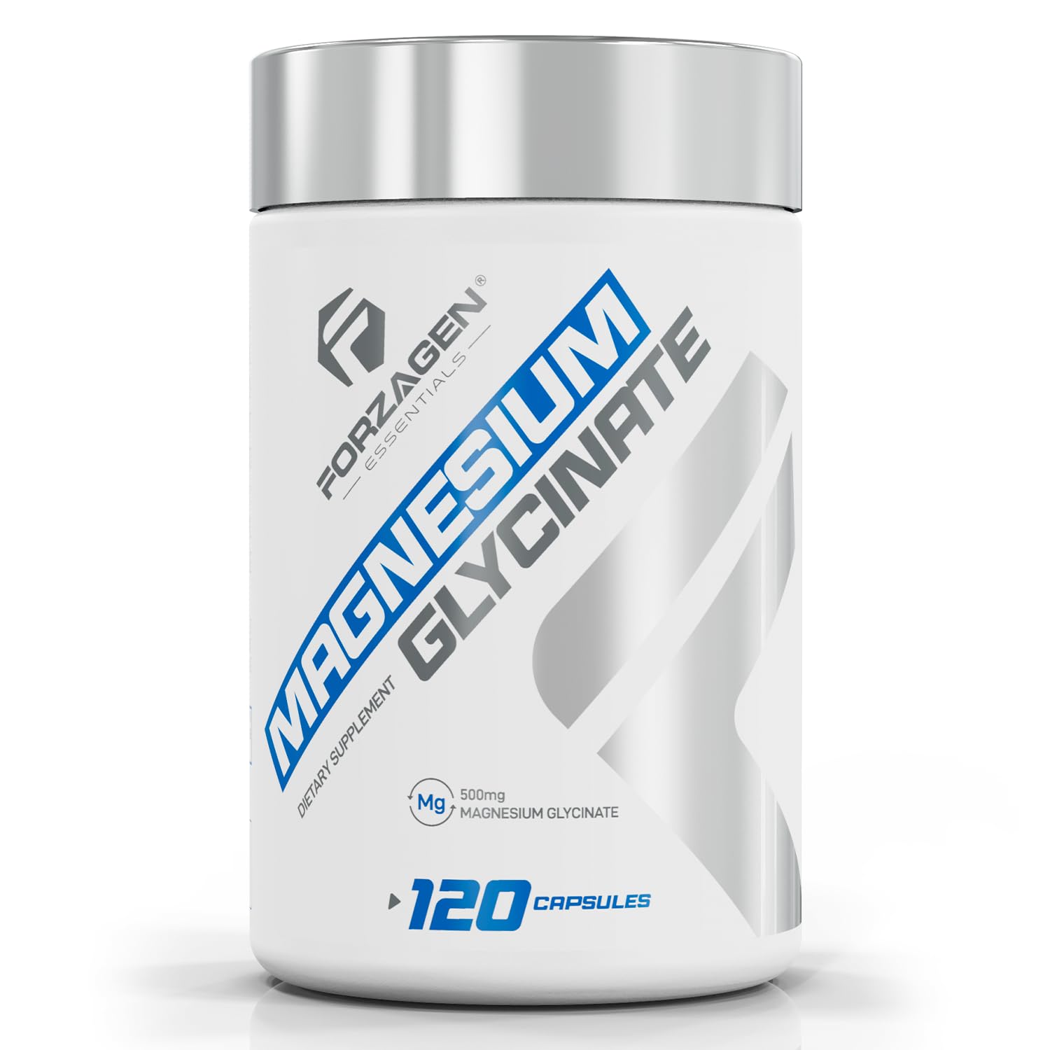 Forzagen Magnesium Glycinate bottle with high-absorption capsules for nerve support.