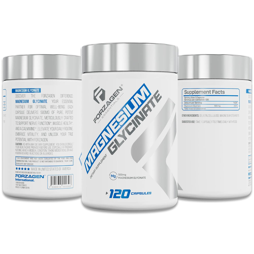 Forzagen Magnesium Glycinate pour showing quick, meals-based intake.