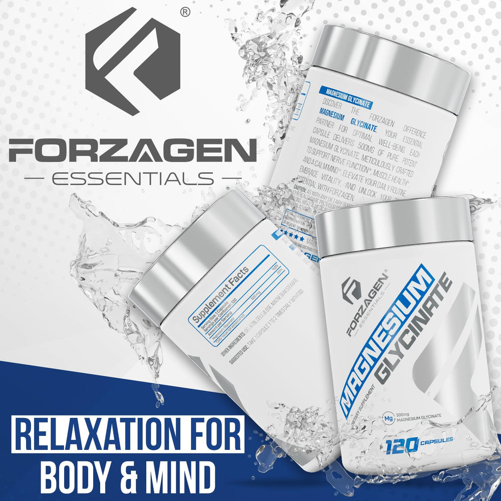 Forzagen Magnesium Glycinate tray shows organized daily supplements.