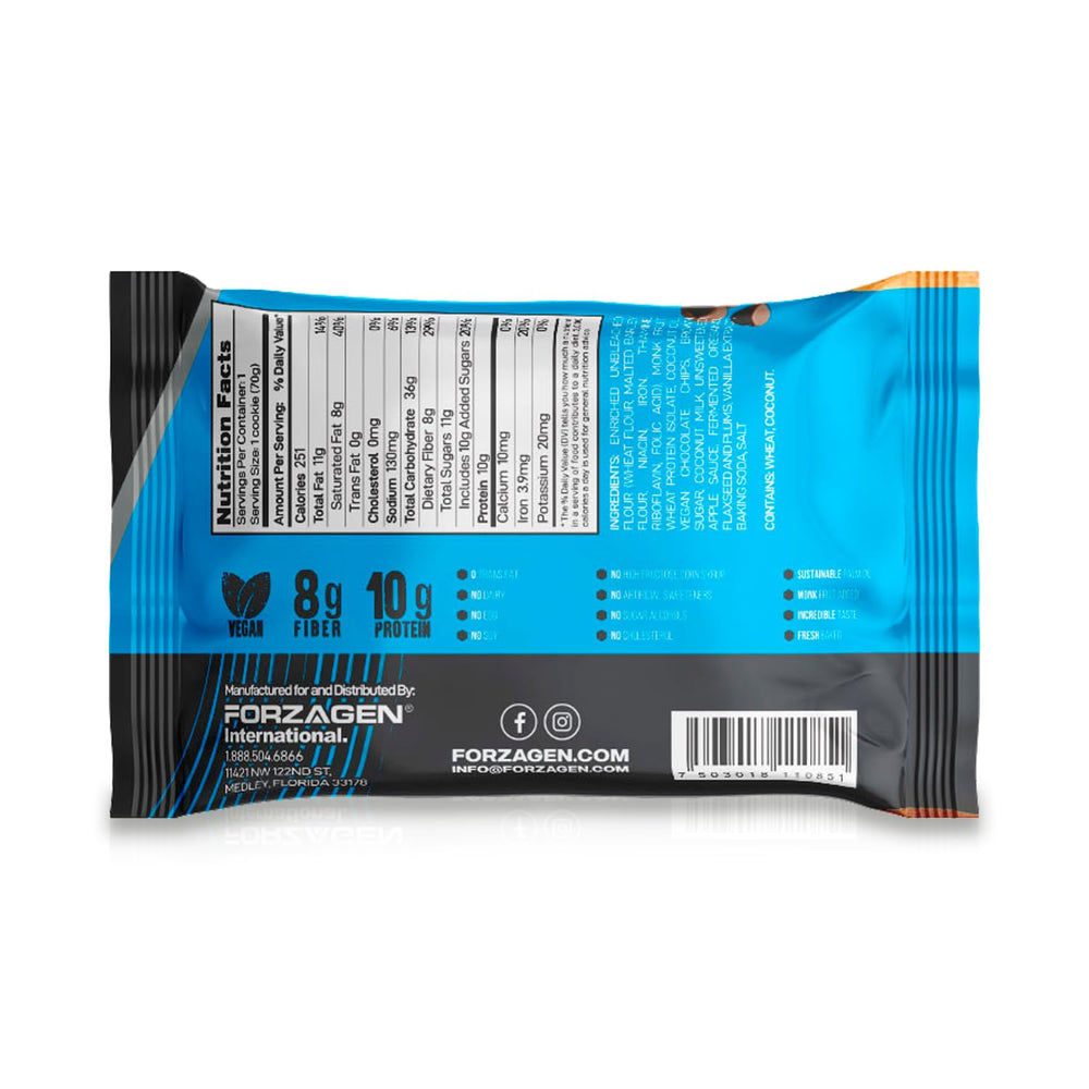 Forzagen Muscle Treats midnight chocolate cookie 12-pack, satisfying post-training flavor