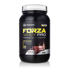 Forzagen Whey PRO scoop poured with powder for a shake