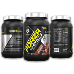 Front view of Forzagen Whey PRO tub for protein powder