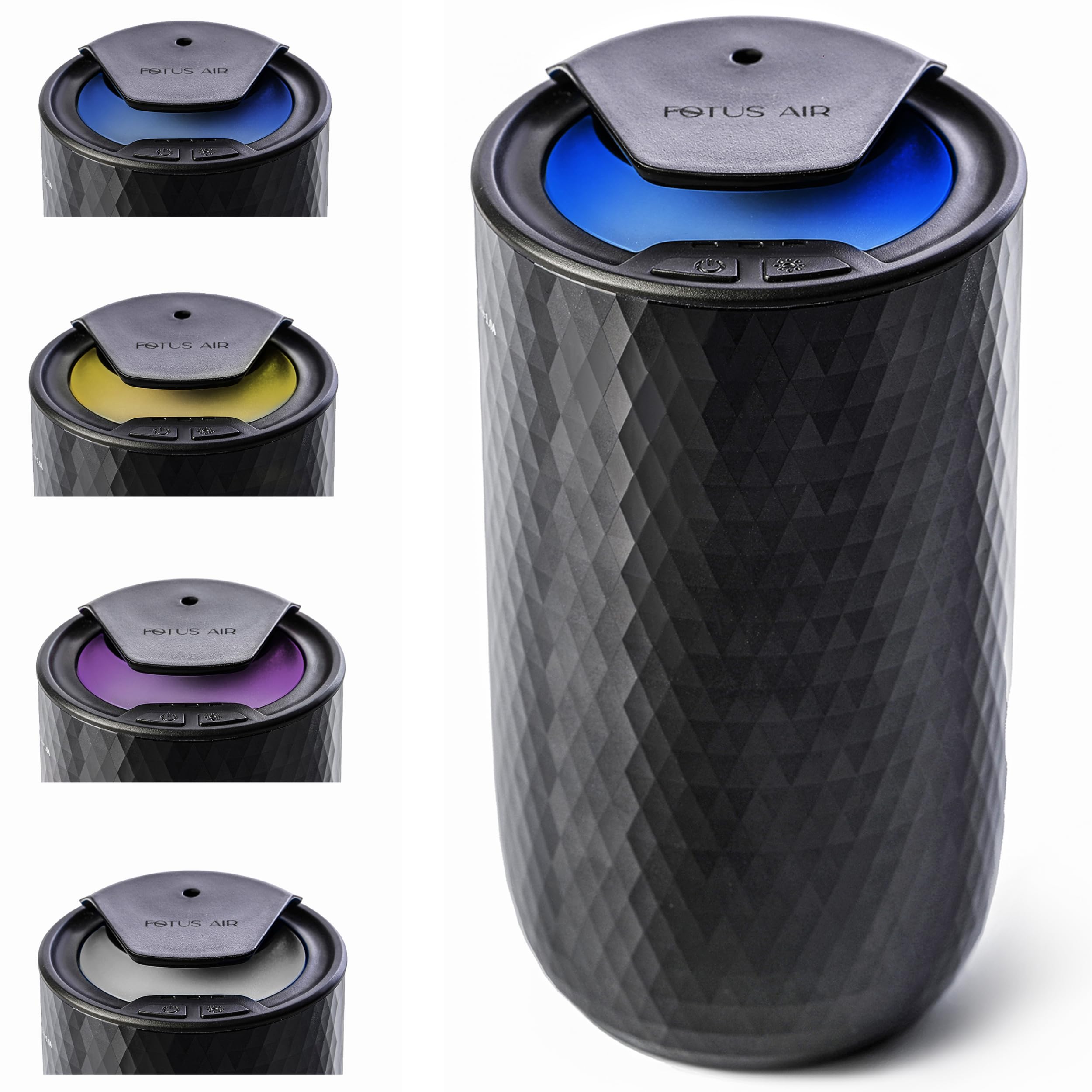 FOTUS AIR compact cordless diffuser on desk for subtle aromatherapy.