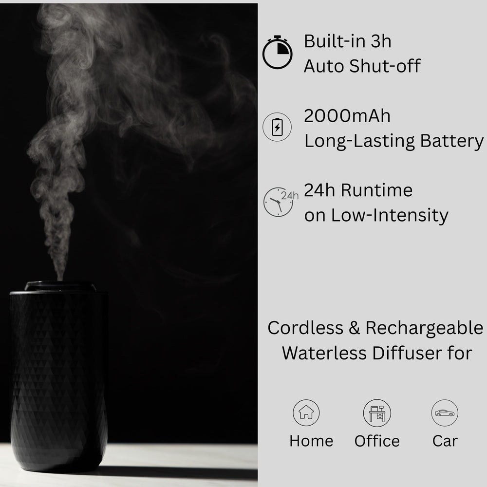 FOTUS AIR office diffuser with ambient LED lighting for a cozy workspace.