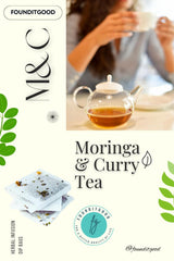 FounditGood M&C Tea bags steeping for energizing daily routine.