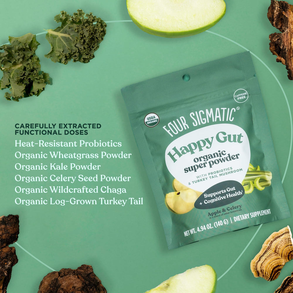 Product on kitchen counter suggests everyday wellness ritual and convenient integration.