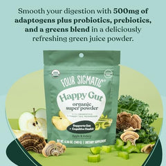 Four Sigmatic greens powder scoop with powder—easy, effective daily greens boost.