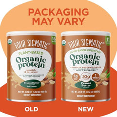 Four Sigmatic protein powder scoop pouring to indicate easy measuring.
