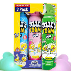 FOZZI'S mixed bath foam kids spray for vibrant color playtime foam