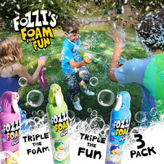 FOZZI'S squishy bubble soap promotes imaginative play during baths