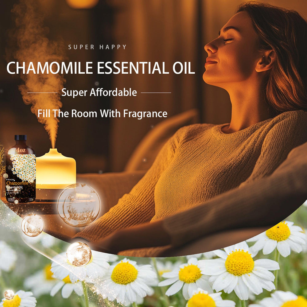 FRAOIL Chamomile Essential Oil for candle making adds gentle fragrance and character.