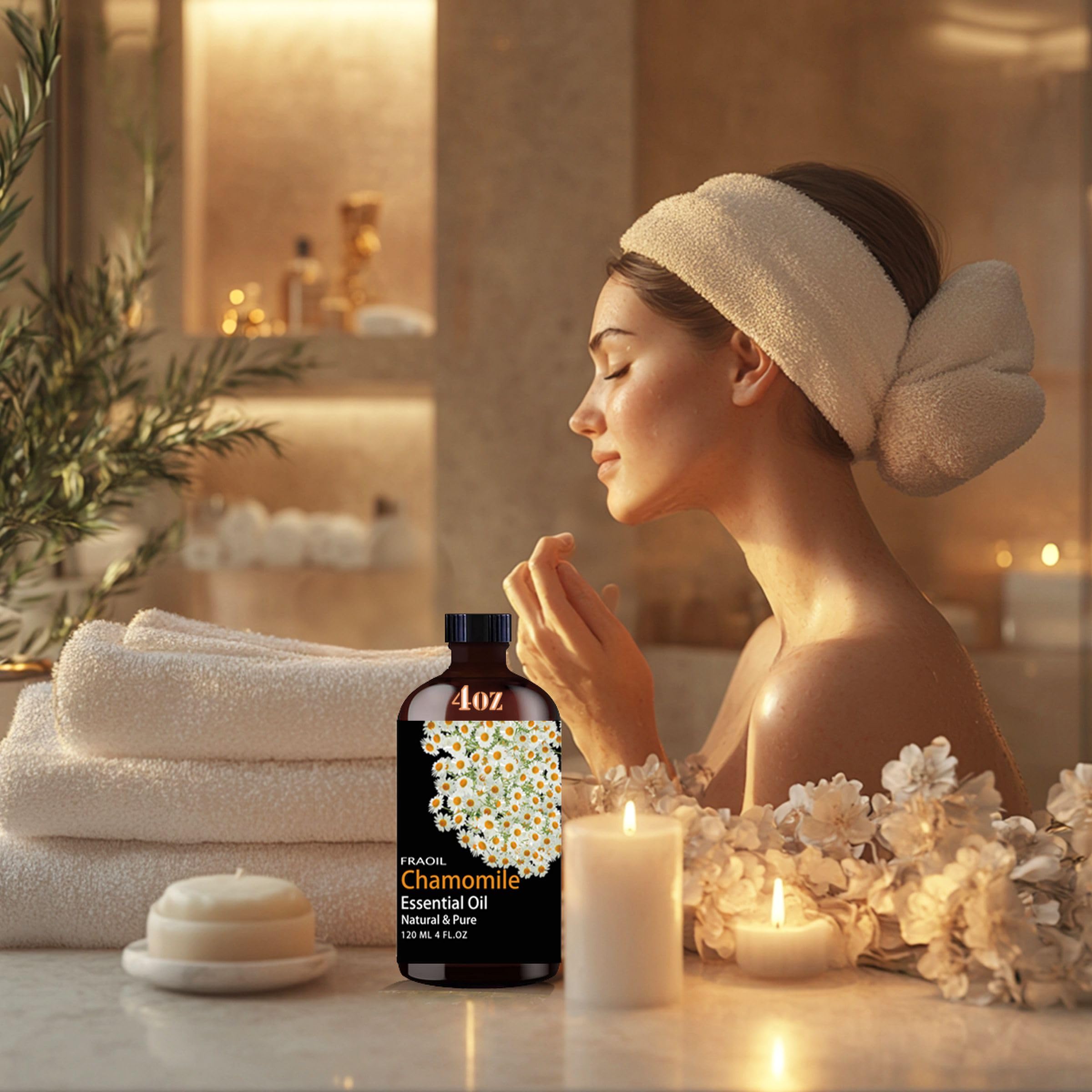 FRAOIL Chamomile Essential Oil with precise dropper simplifies dosing.