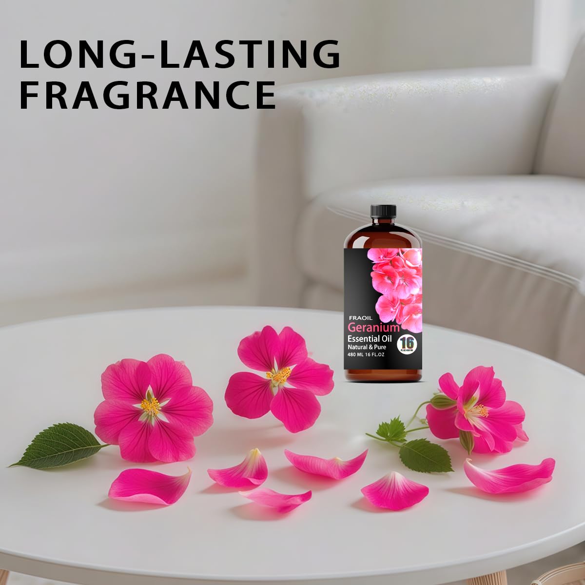 FRAOIL Geranium oil used in candle making for floral scent