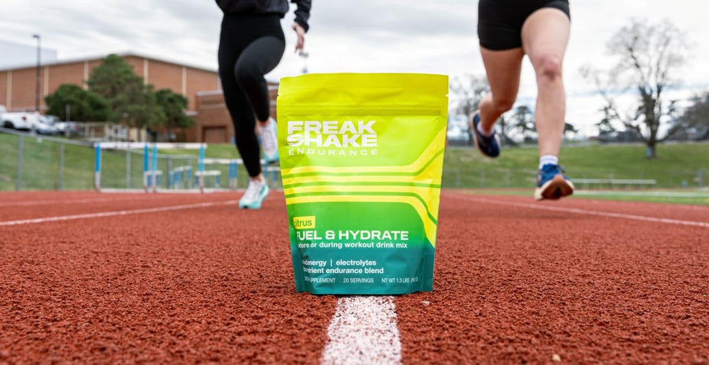 Freak Shake Fuel & Hydrate caffeine-free formula suitable for non-stimulant athletes
