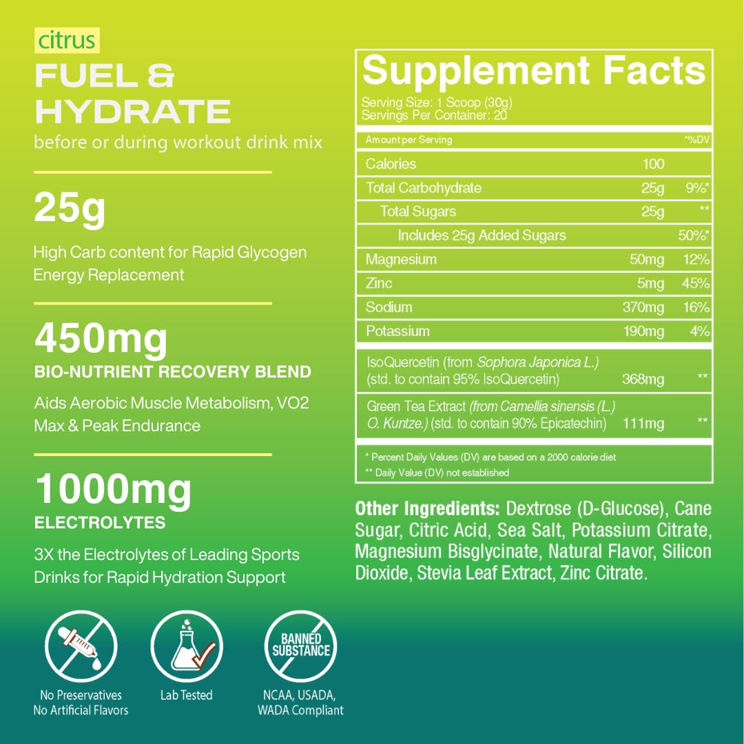 Freak Shake Fuel & Hydrate powder tub shown for convenient 20-serving endurance mix
