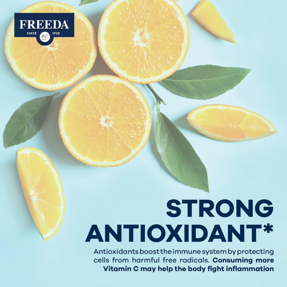 FREEDA Non-acidic Vitamin C image highlights gentle daily use.