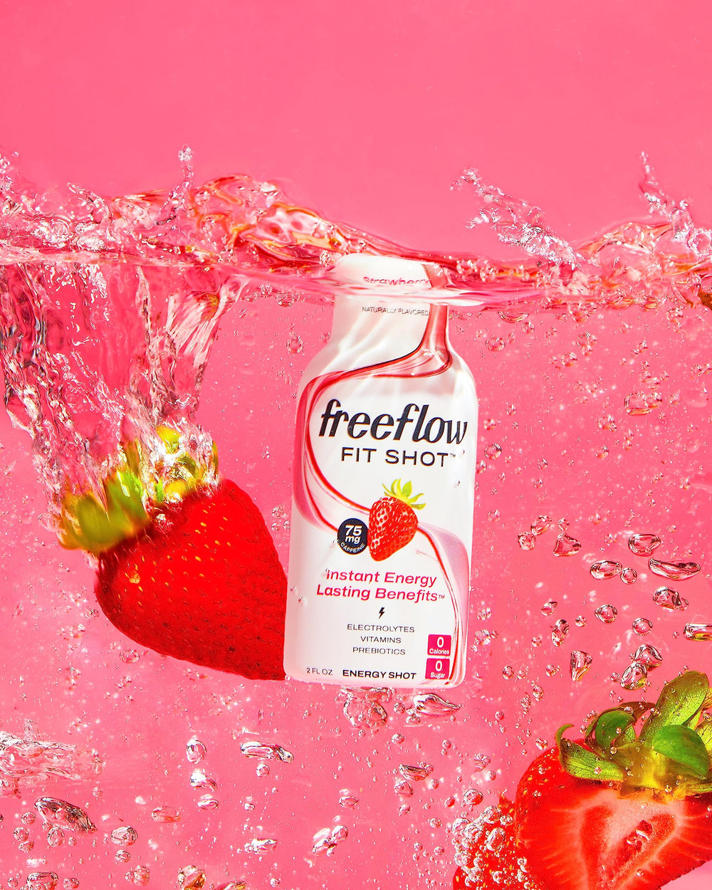 Freeflow Fit electrolytes and prebiotics for hydration and gut health.