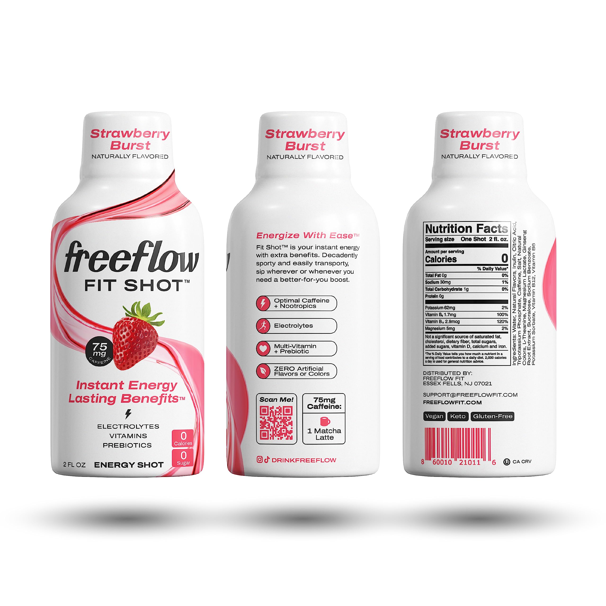 Freeflow Fit L-Theanine and Ginseng image highlighting focus support.