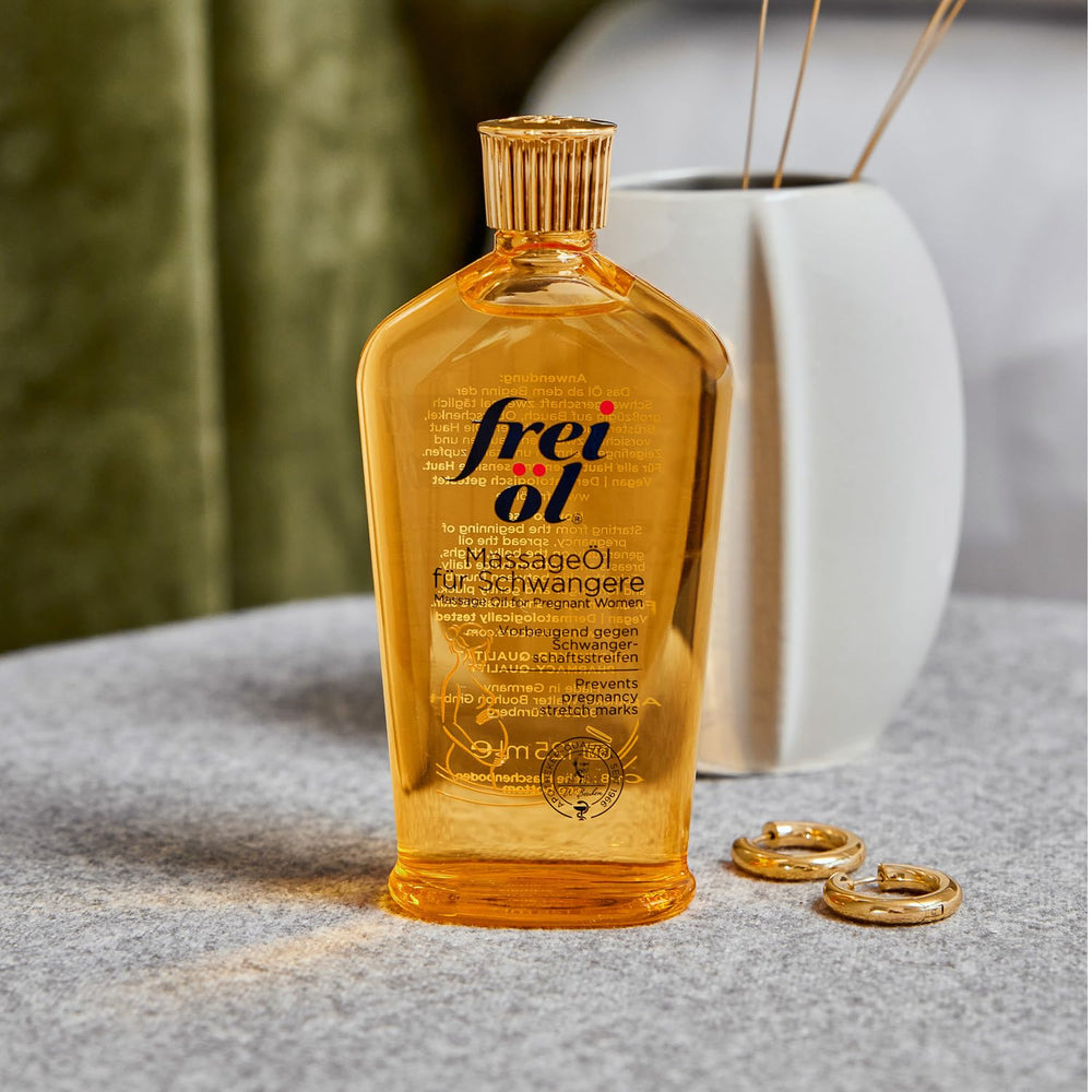 Frei öl 200 ml bottle shown for long-lasting use.
