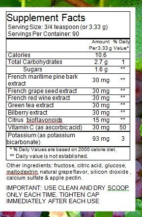 FrenchGlory OPC90 powder dissolving in water for a refreshing isotonic drink.
