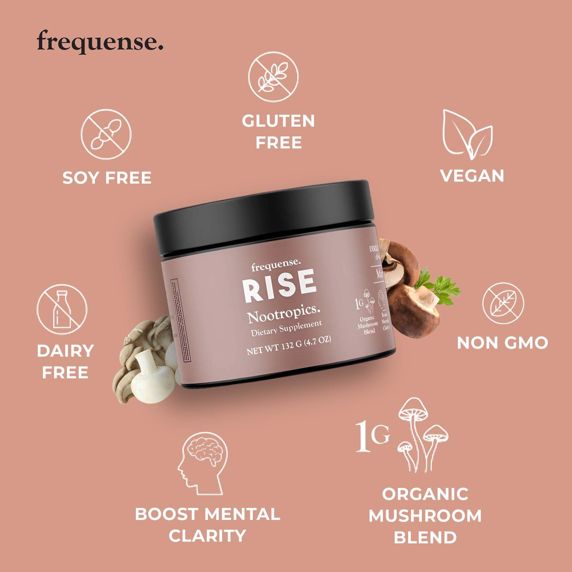 FREQUENSE Rise mango lemonade in morning routine scene suggests creativity and alertness.
