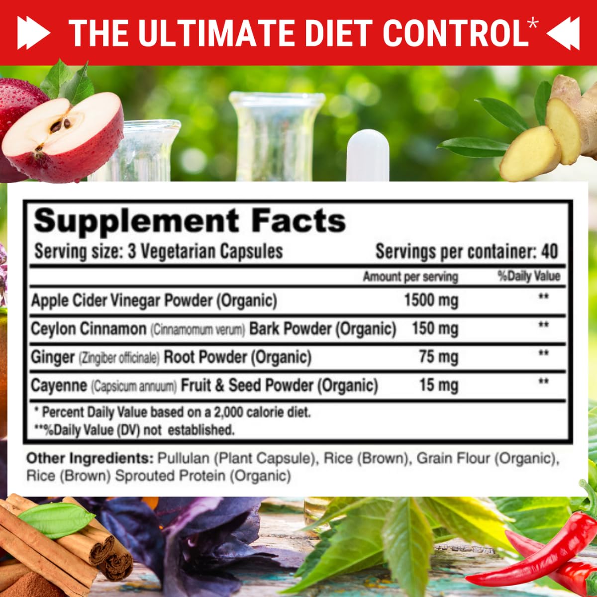 Fresh Healthcare ACV capsules with The Mother emphasizing premium quality.