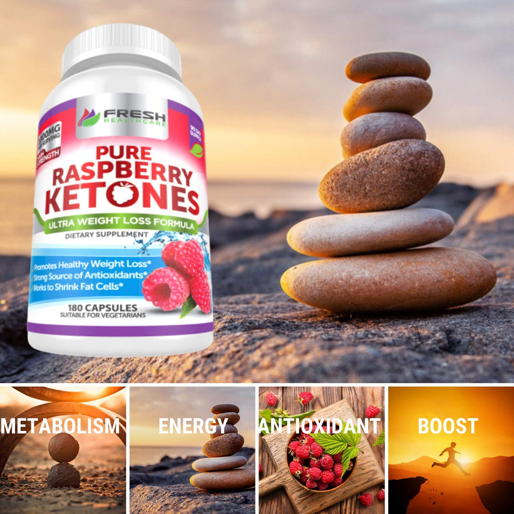 Supplement scene featuring FRESH HEALTHCARE Raspberry Ketones in daily use