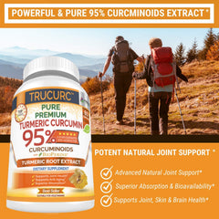 Fresh Healthcare Trucurc turmeric bottle packaging shown on a clean surface.