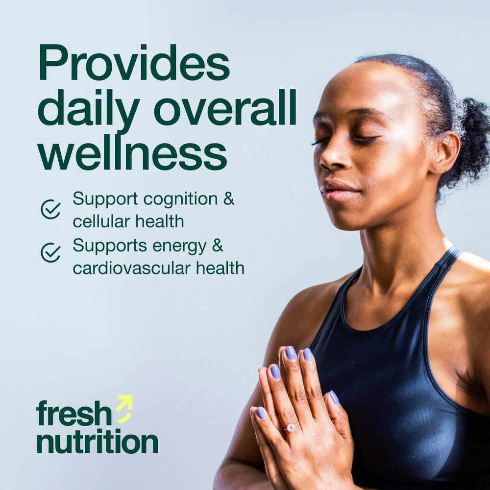 Fresh Nutrition Organic 8 Mushroom Complex Maitake - balanced flavor with subtle daily energy support.