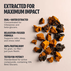 FreshCap Chaga label highlights organic, non-GMO and vegan certification