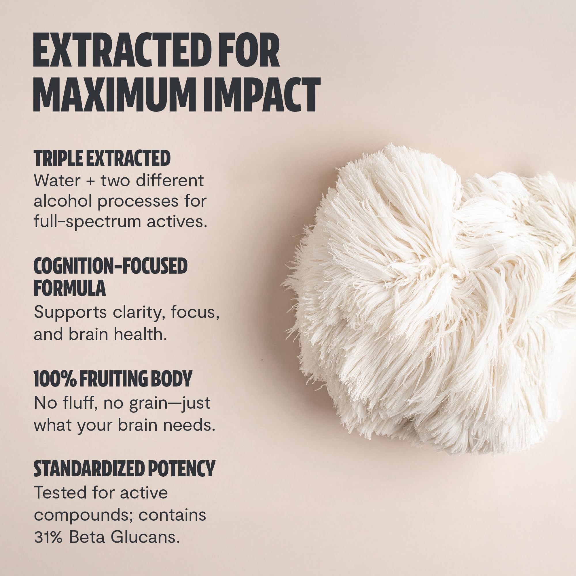 FreshCap Lions Mane packaging highlighting organic certification.
