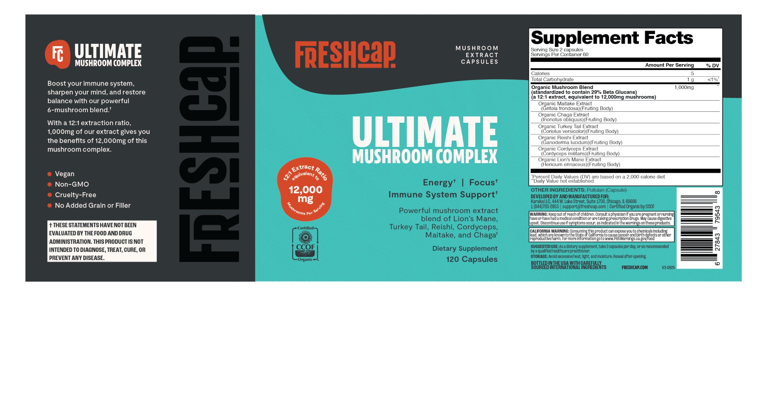 FreshCap Mushrooms lifestyle image suggesting easy daily routine with supplement.