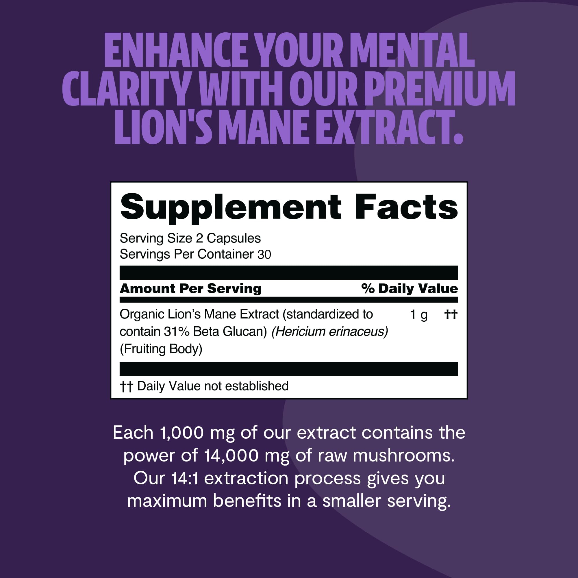 FreshCap Lion's Mane organic certification label signals trusted quality