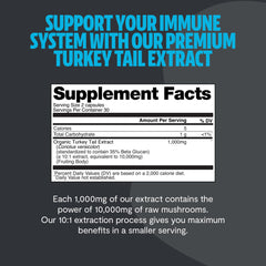 FreshCap Turkey Tail extract capsule on label signaling concentrated potency.