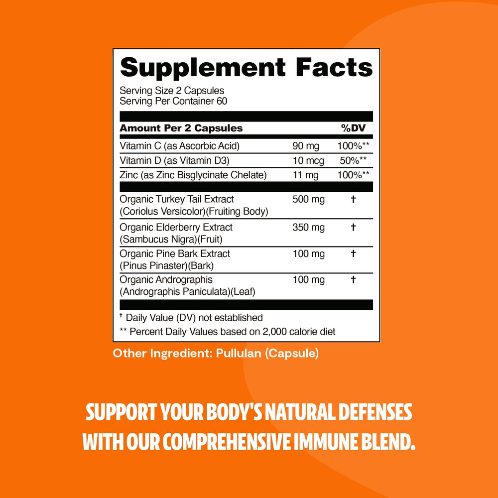 FreshCap turkey tail mushroom capsules showcase potent natural ingredients.