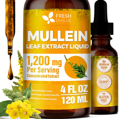 FRESHDRINKUS Mullein Liquid bottle pour for easy daily dosing