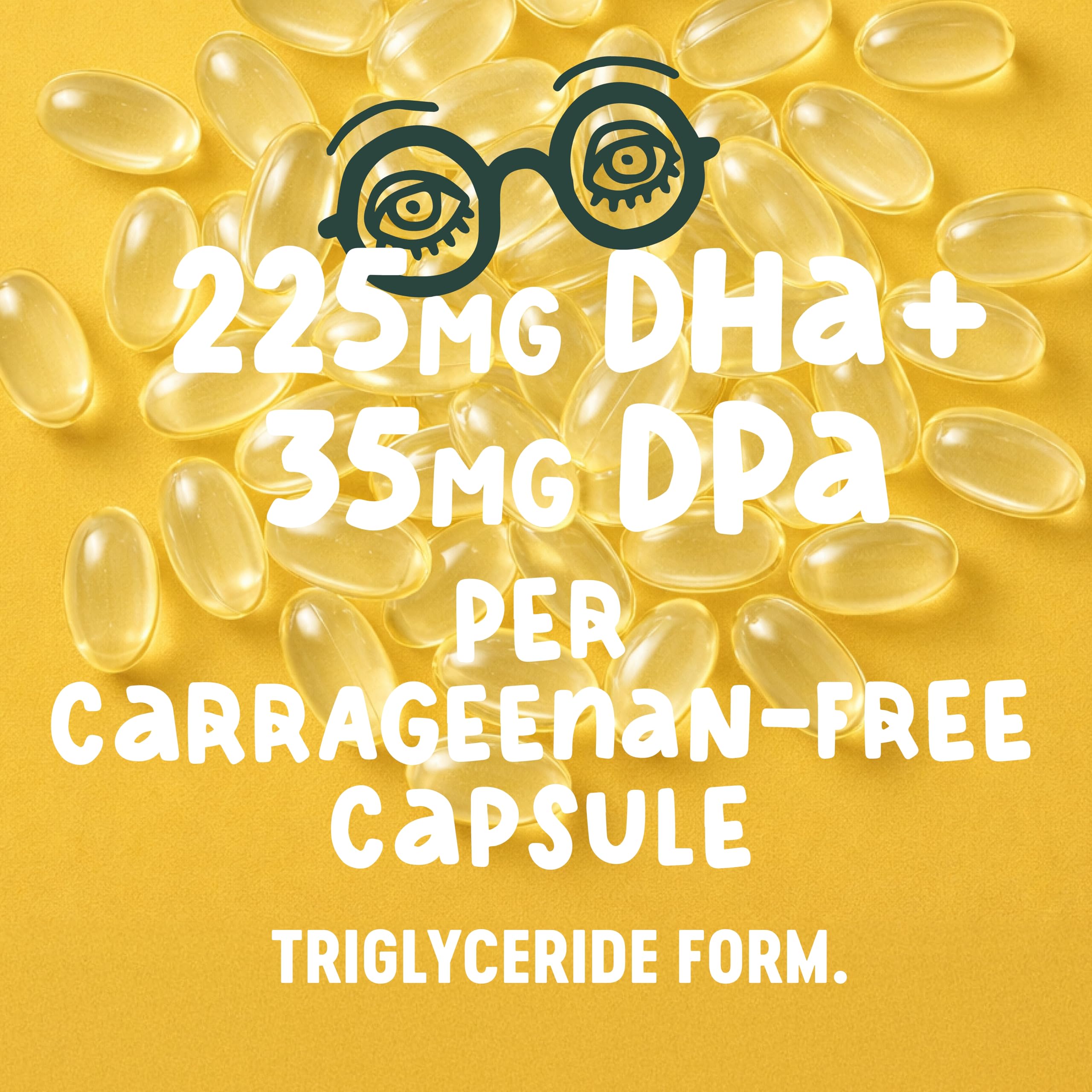 Freshfield Omega-3 vegano, proceso libre de hexano, mayor pureza percibida.