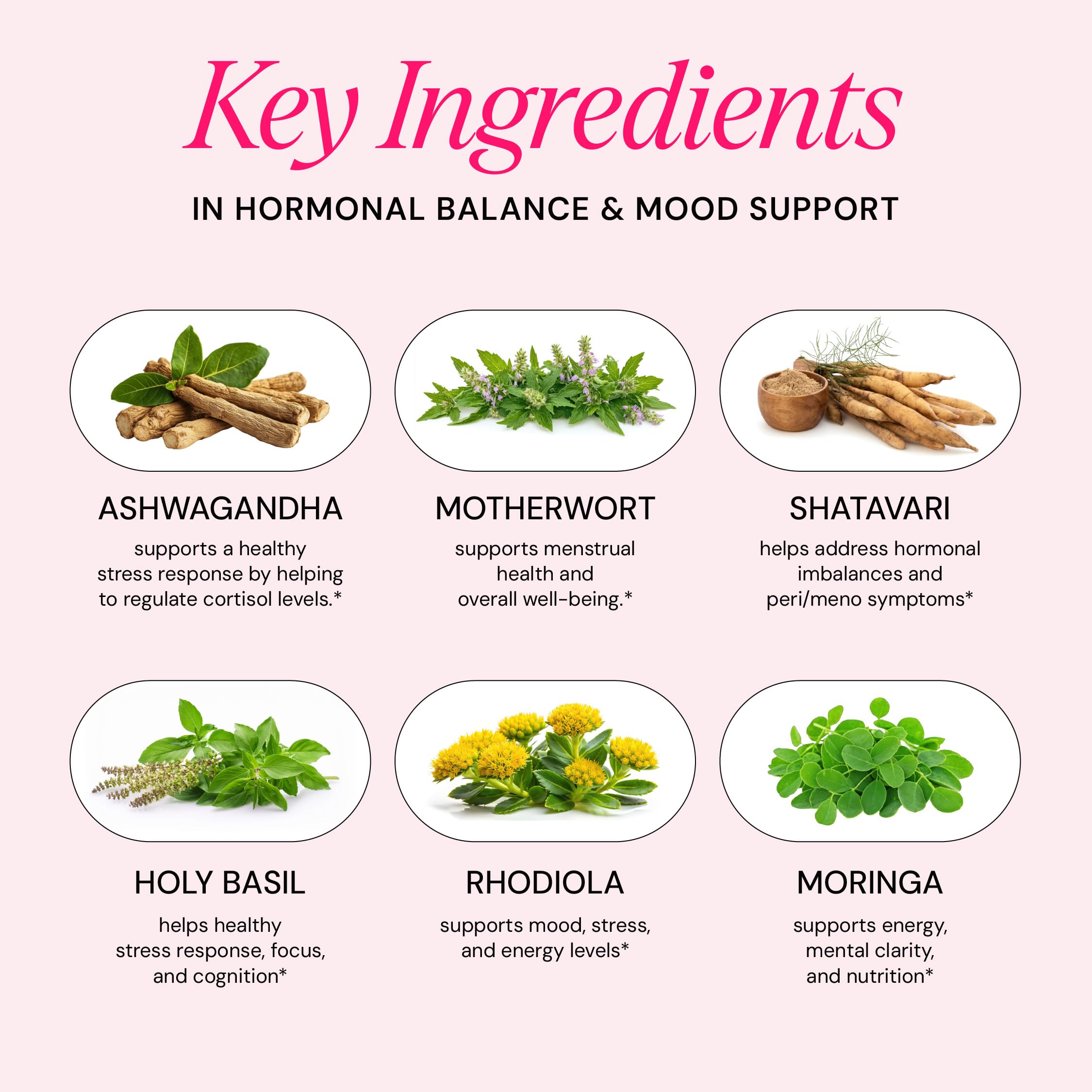 Freshly Moms Ayurvedic Hormone Balance USA made badge signals domestic production