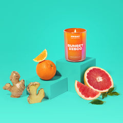 Friday Collective citrus candles pack, boosting mood with fresh, uplifting scents.