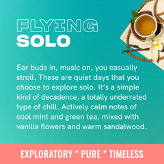 Friday Collective Flying Solo Candle burn with three wicks creates warm ambience.