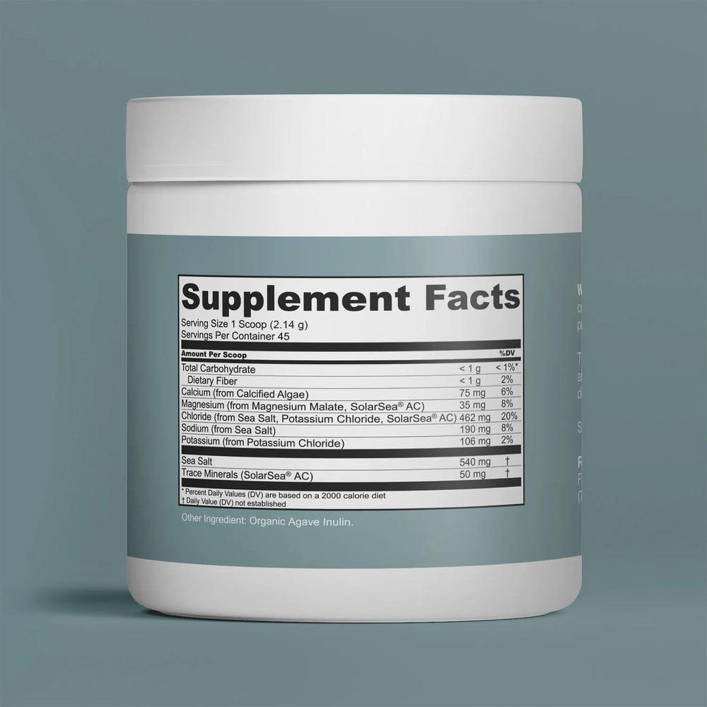 Fringe Electrolyte and Mineral Mix dissolving in water for quick refreshment.