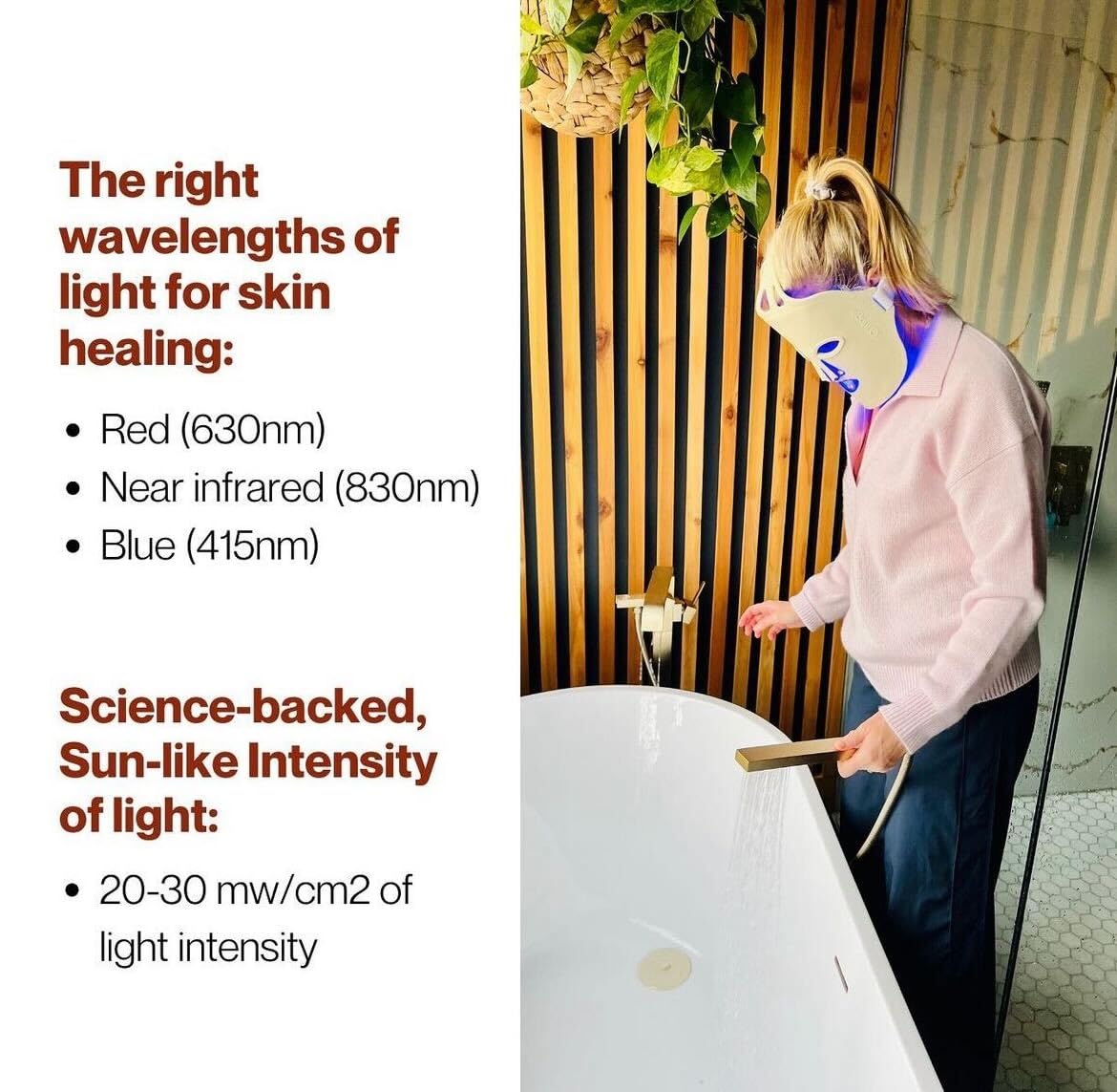 Fringe therapy mask supports a quick 10-minute session at home